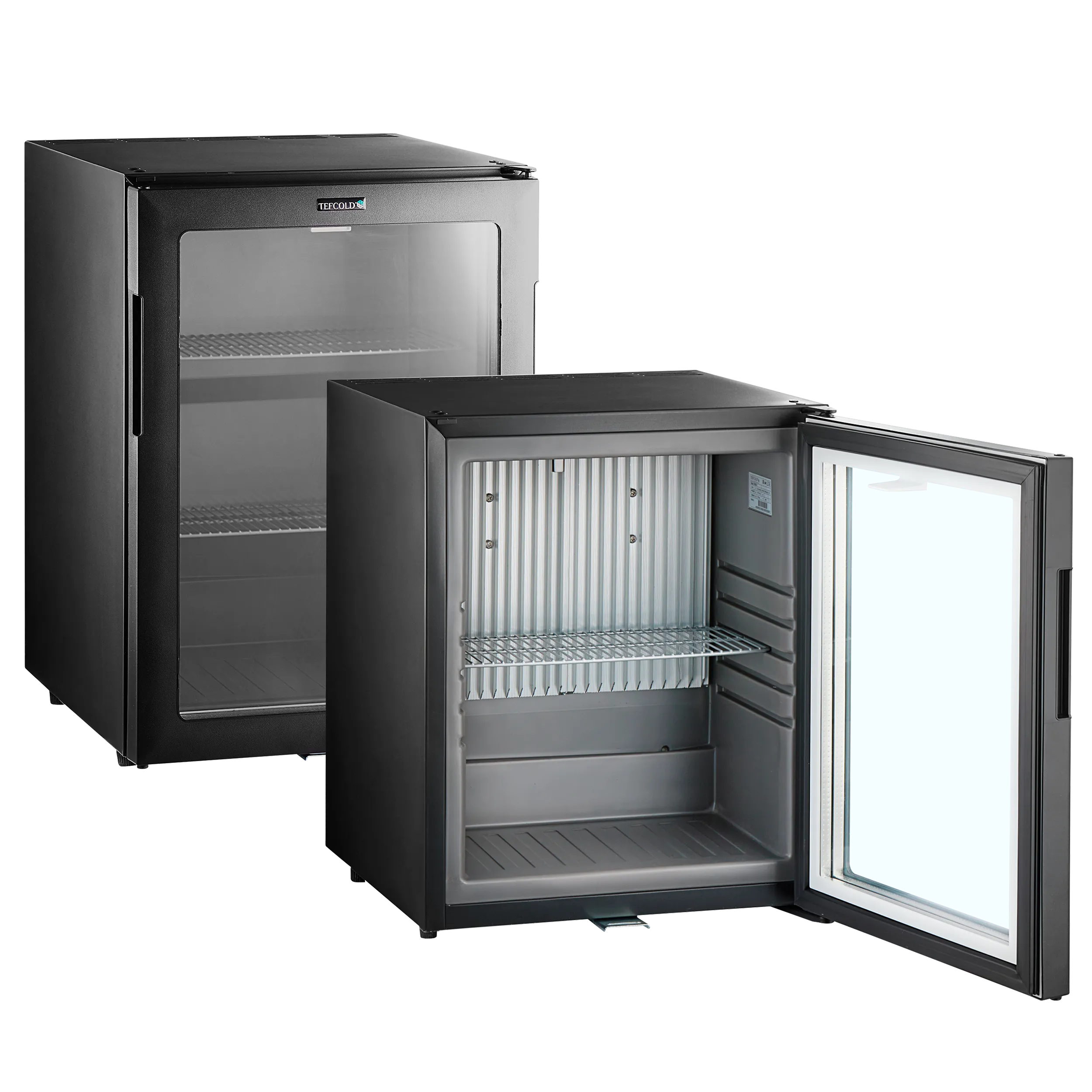 Minibar prosklené dveře, černá TEFCOLD TM44G-1
