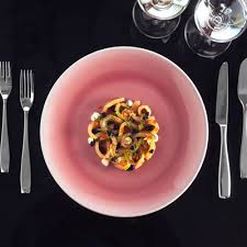 VINTAGE talíř oválný 26x19 cm, růžový