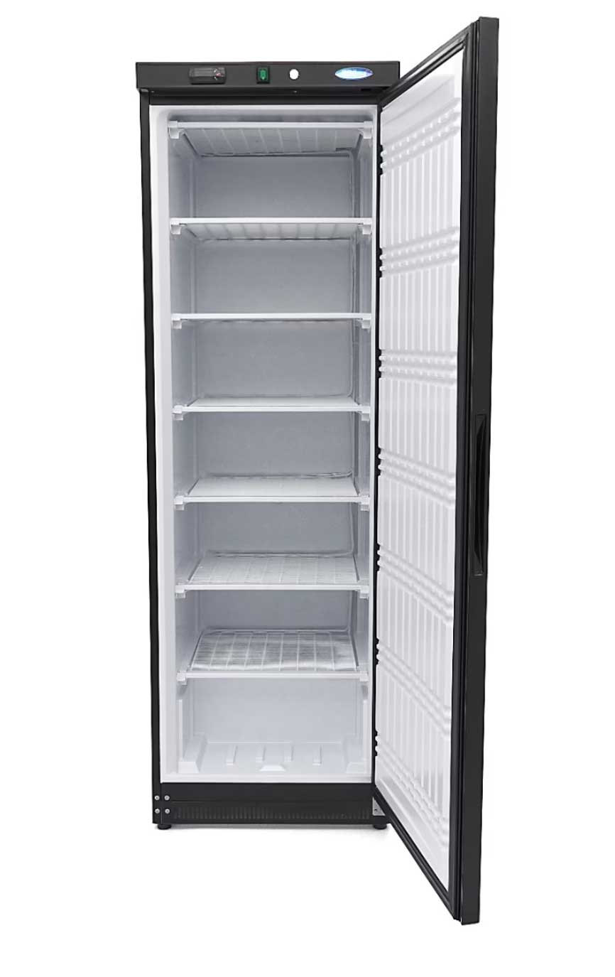 Mraznička BLACK 400L černá l MAXIMA