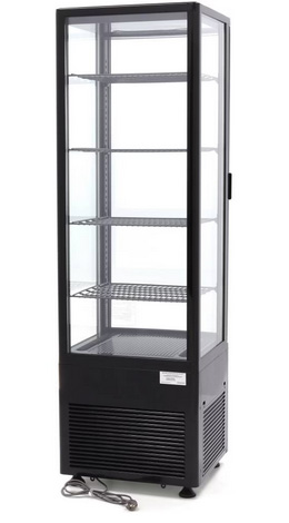 Chladicí vitrína panoramatická, černá Maxima 09400816 