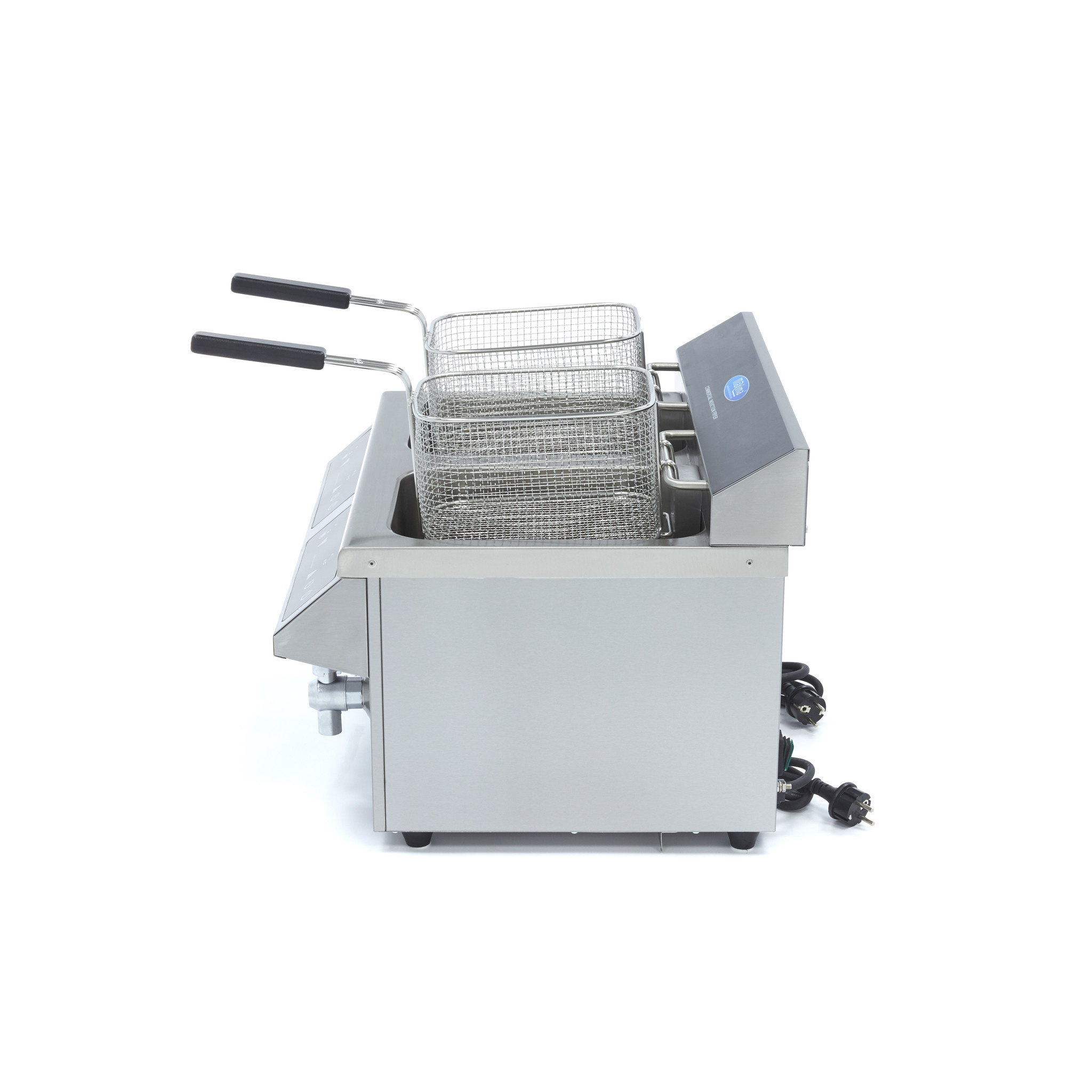 Indukční fritéza s kohoutkem 09371095 – 2 x 8 l | MAXIMA