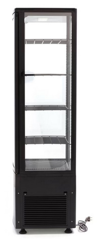 Chladicí vitrína panoramatická, černá Maxima 09400816 