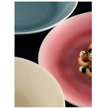 VINTAGE talíř mělký pr. 24 cm, modrý