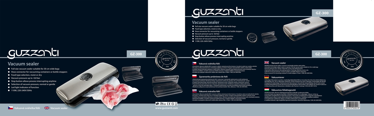 Guzzanti, Bezkomorová vakuová balička GZ 300