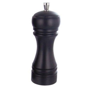 JAVA mlýnek na sůl, matný černý, 14 cm