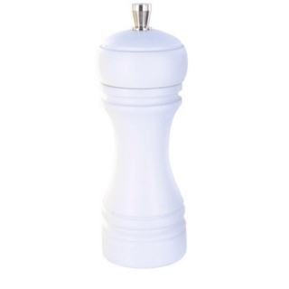 Java mlýnek na sůl, bílý, 14 cm