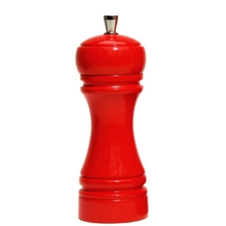 Java mlýnek na sůl, červený, 14 cm