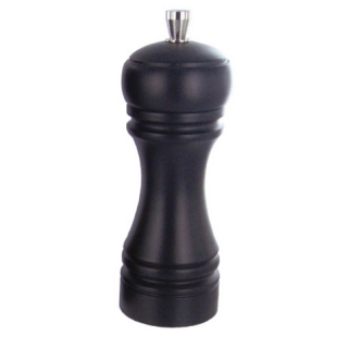 Java mlýnek na sůl, černý, 14 cm