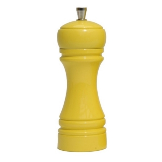 Java mlýnek na sůl, žlutý, 14 cm