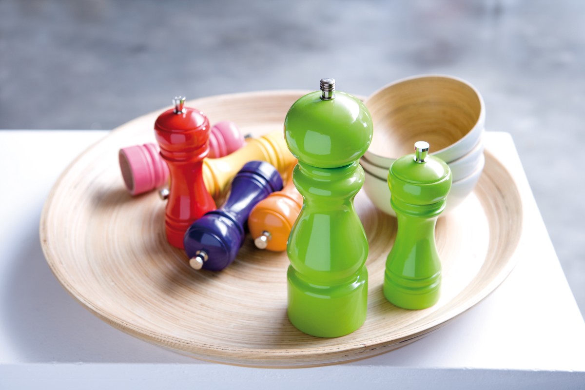 Java mlýnek na sůl, bílý, 14 cm